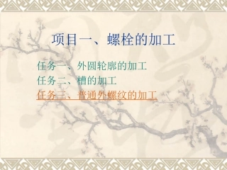 模块三、普通外螺1