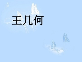 《王几何》课件1