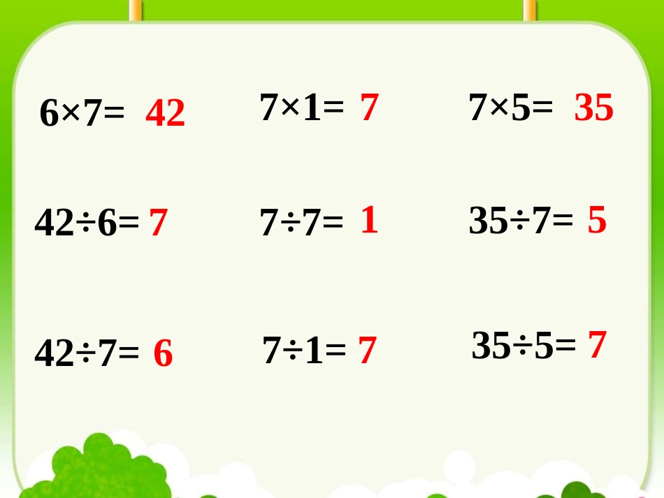 7的口诀求商-用6-9的乘法口诀求商_第1页