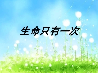 生命只有一次