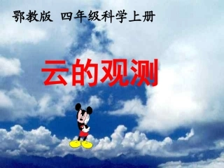 14、小学四年级上册科学云的观测