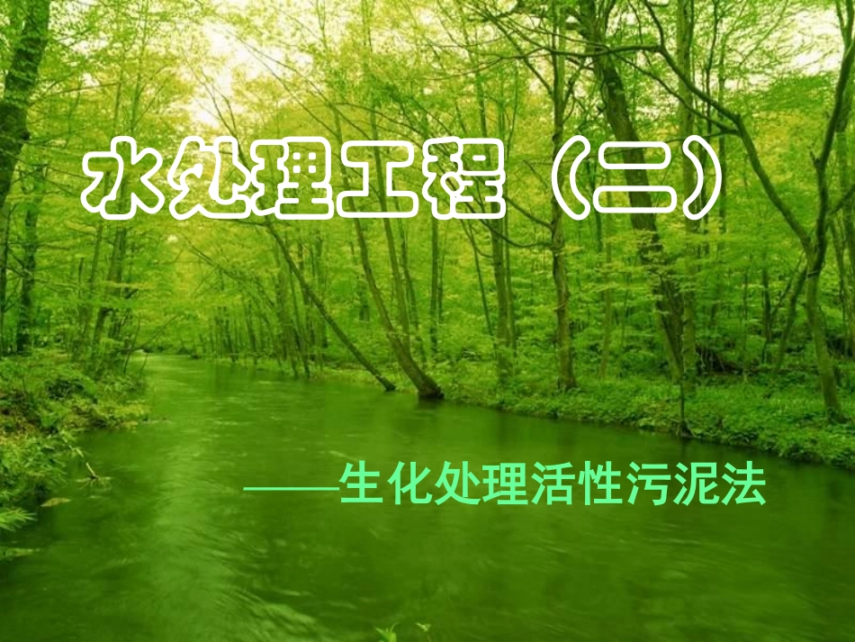 生化处理活性污泥法 2_第1页