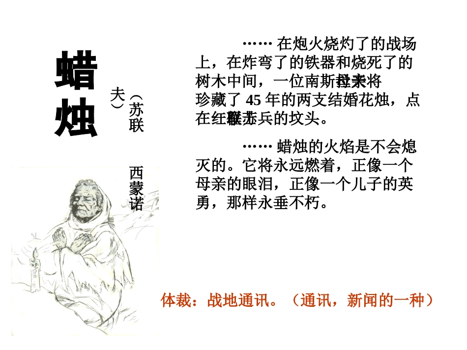 《蜡烛》教学课件1_第2页