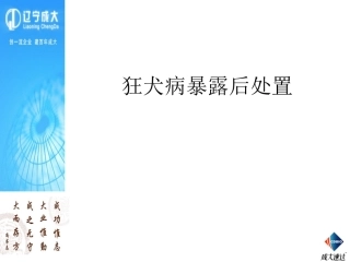 狂犬病暴露后处置