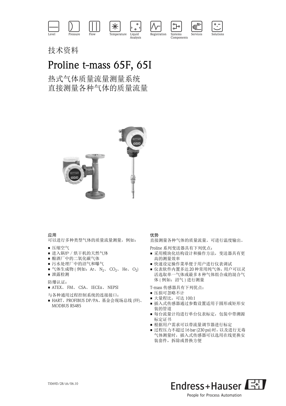 热式气体质量流量计65I_第1页