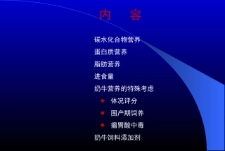 满足高产奶牛营养需要