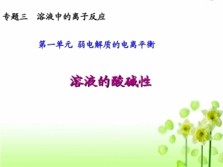 溶液的酸碱性(自)