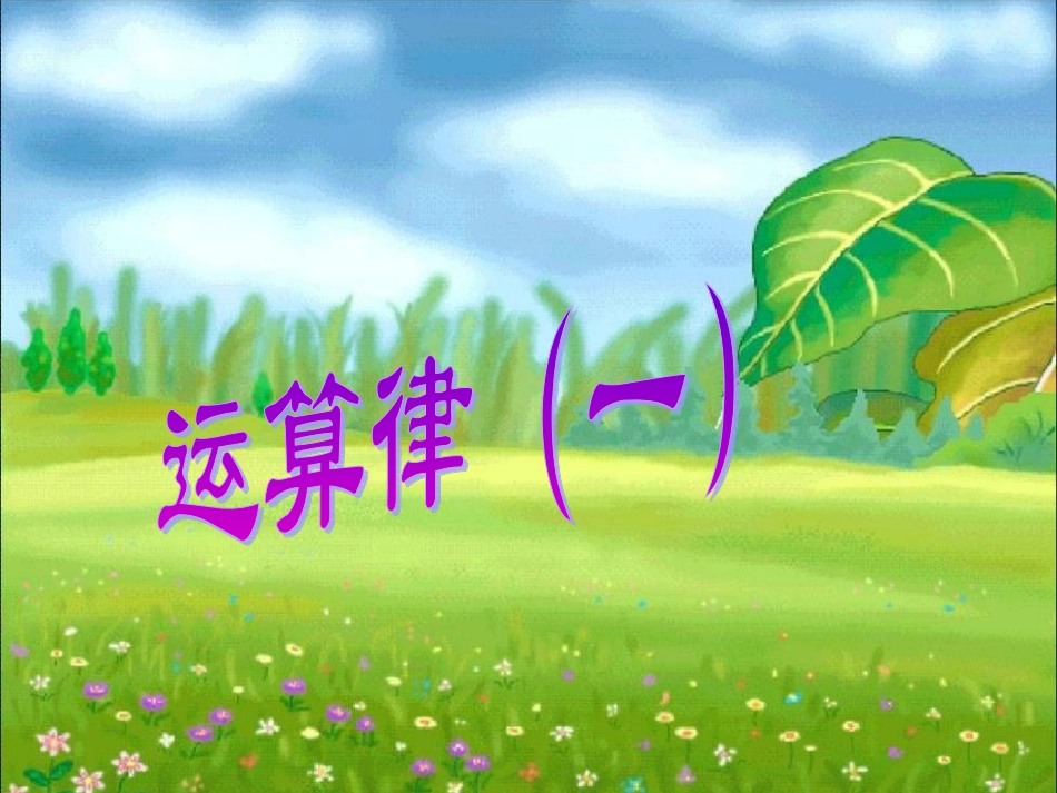 运算律(一)_第2页