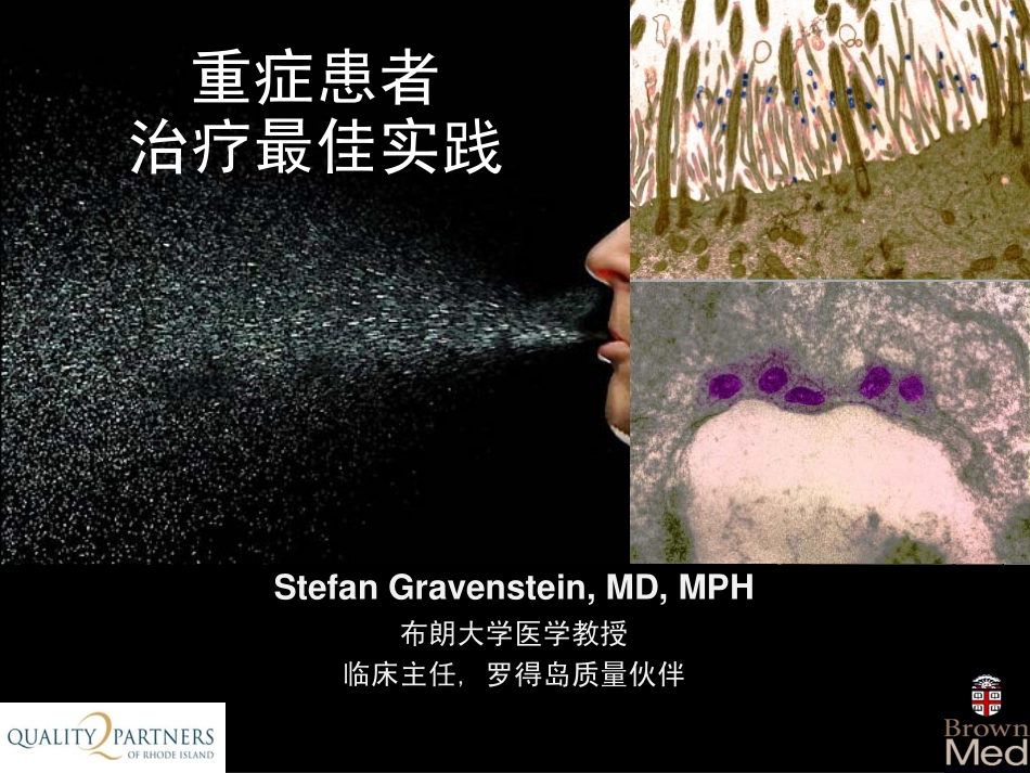 流感重症病人的治疗经验分享-Dr Stefan Gravenstein_第1页