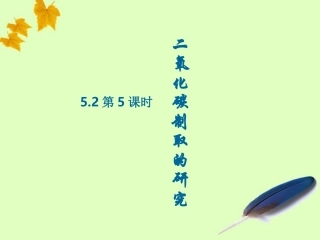 九年级化学5.2(5)二氧化碳的制法课件-鲁教版