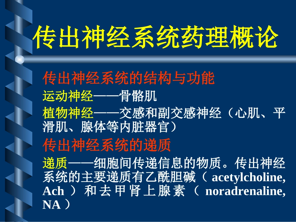 沈大医院传出神经系统药理_第1页