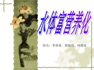 水体富营养化标准