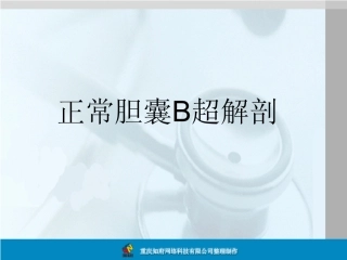 正常胆囊B超解剖图谱