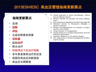 欧洲高血压指南解读