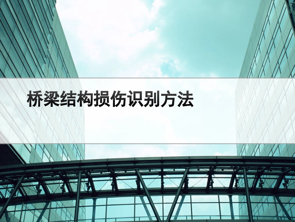 桥梁结构损伤识别简介_第1页