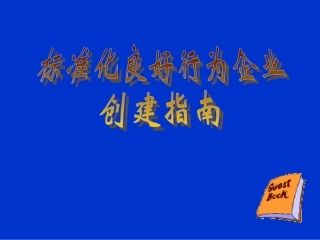 标准化良好行为企业创建指南