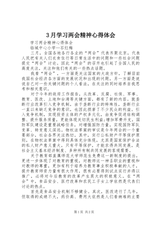 3月学习两会精神心得体会_3