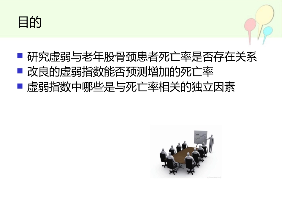 改良虚弱指数在60岁及以上老年股骨颈骨折患者死亡率的应用_第3页