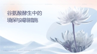 谷氨酸发酵生产中的环境保护与减排措施课件