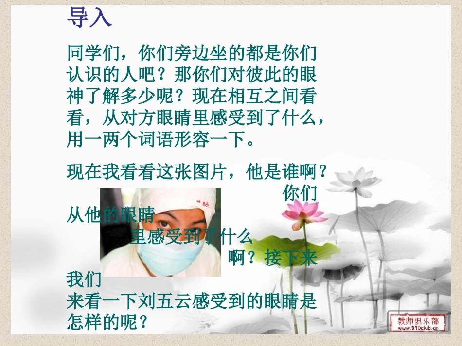 我只看见你的眼睛ppt_第2页