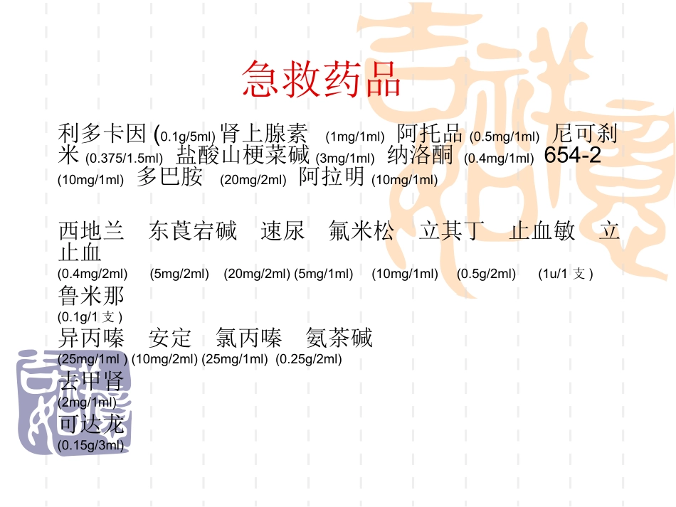 急救药品及作用_第2页