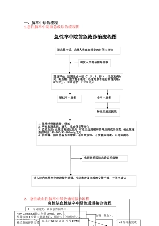 急性卒中流程