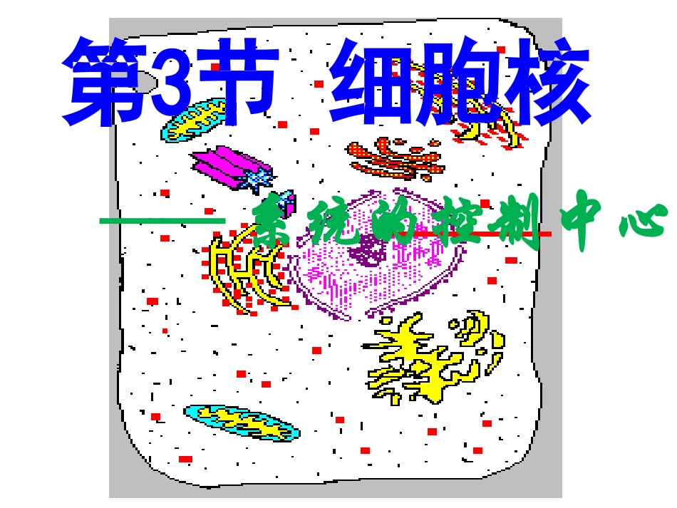 必修1-第3章-第3节-细胞核_第1页