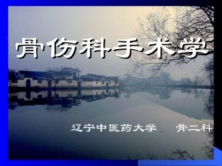 导言骨科手术学