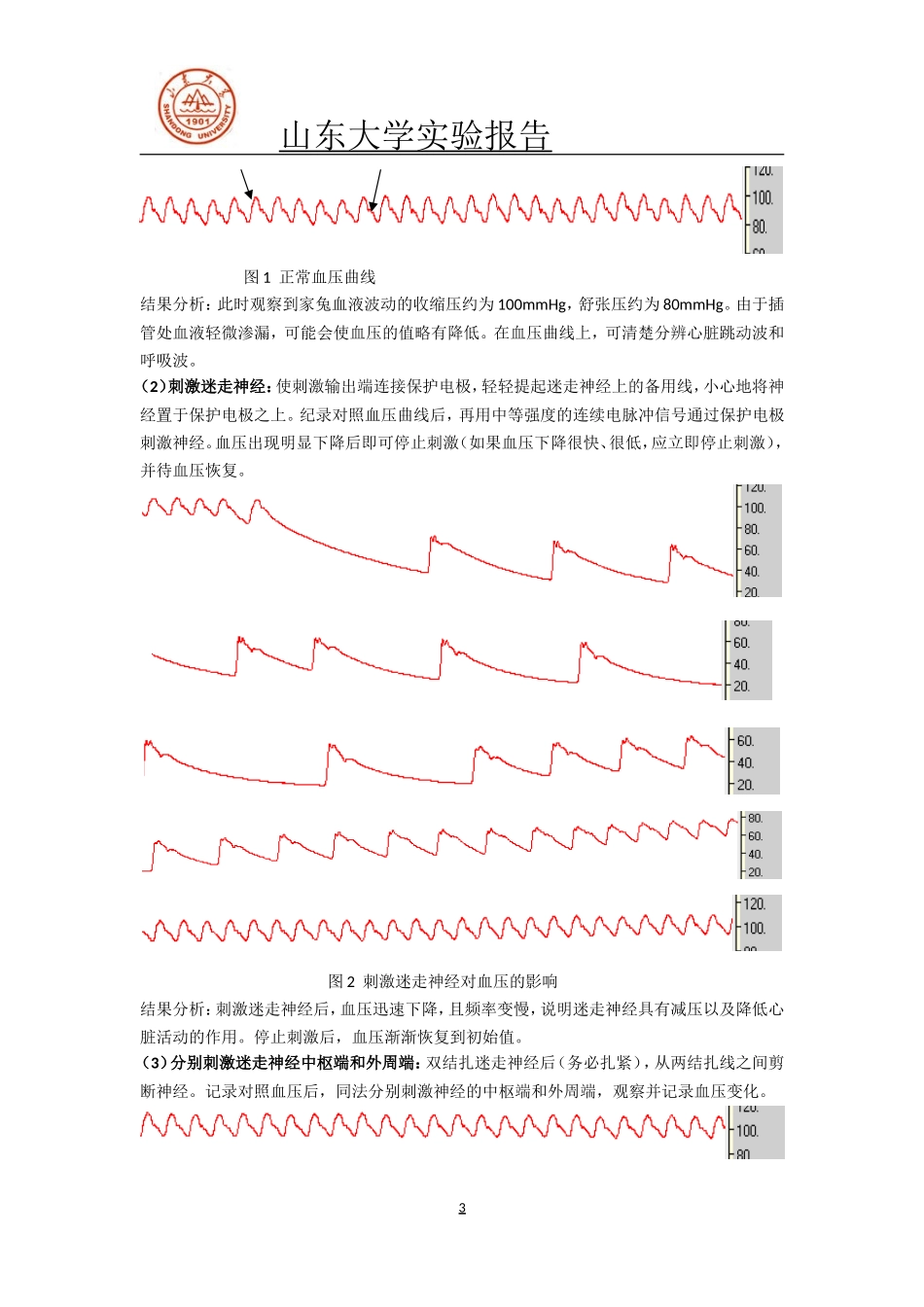 家兔动脉血压的神经和体液调节_第3页