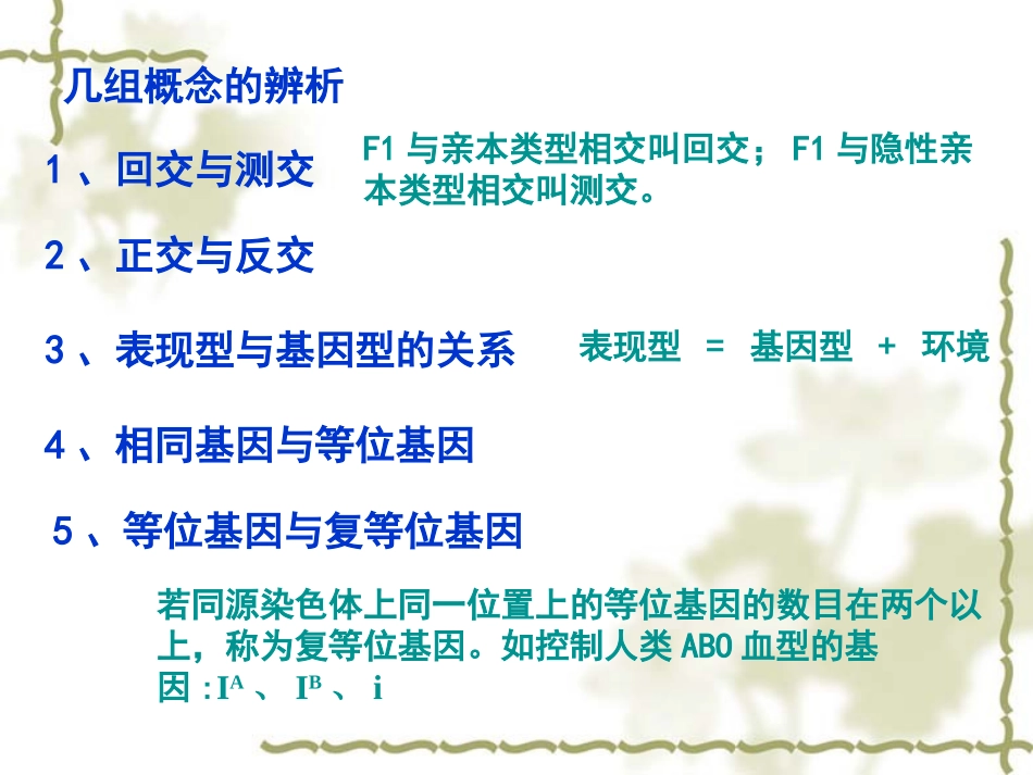 孟德尔遗传定律复习_第3页