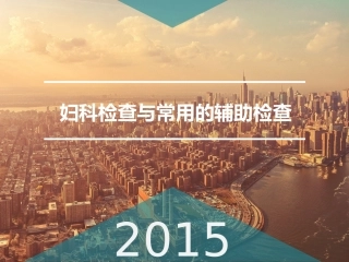 妇科检查与常用的辅助检查