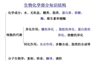 奥赛辅导---蛋白质概述
