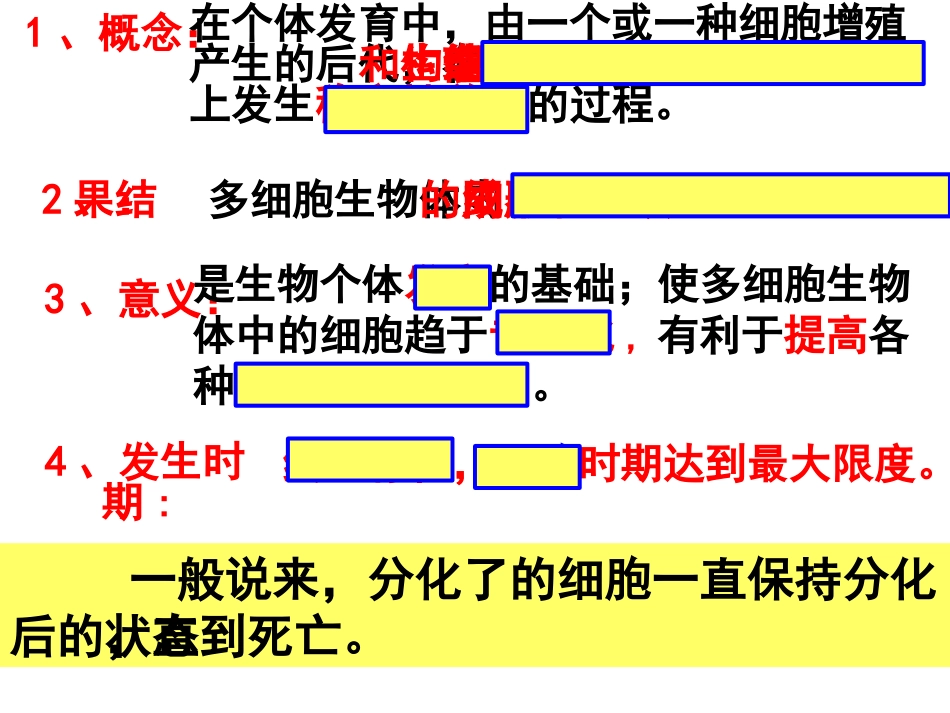 复习细胞的分化、衰老、凋亡和癌变_第3页