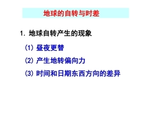 地转偏向力和时差-地球运动3-2012年地理高考