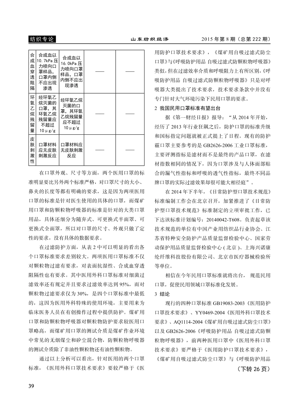 国内口罩标准概况_第3页