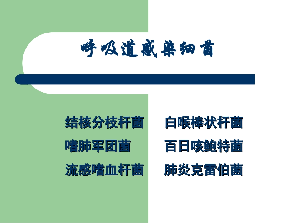 呼吸道感染细菌_第1页