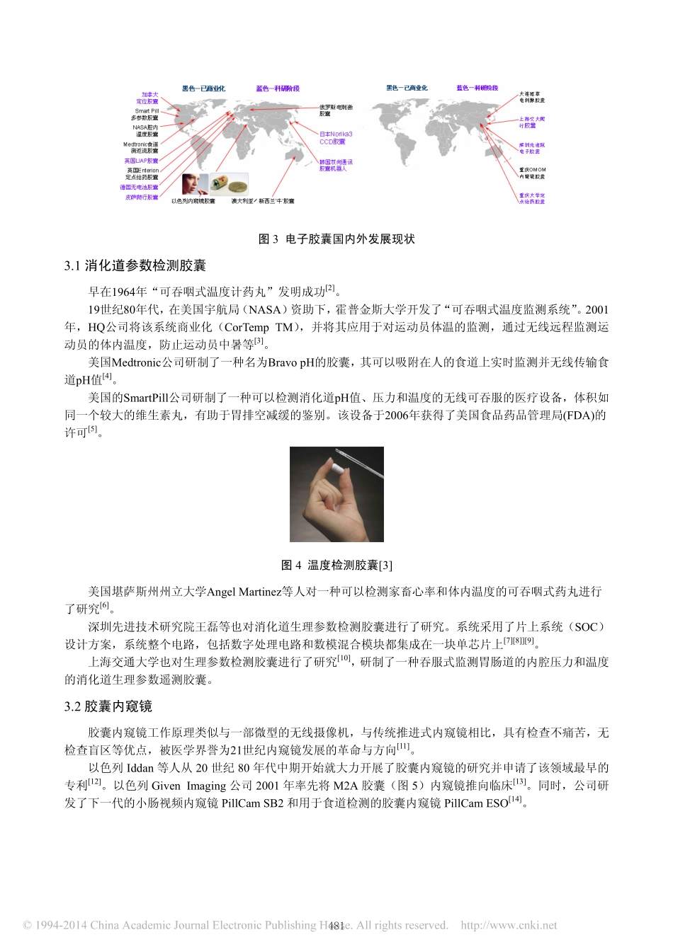 可吞咽式电子胶囊的发展与展望_聂泽东_第3页