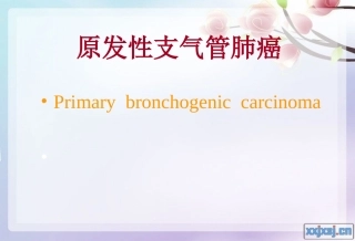 原发支气管肺癌1
