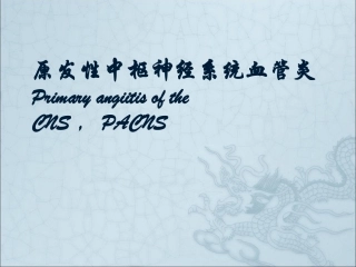 原发性中枢神经系统血管炎