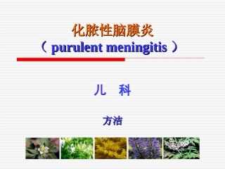 化脓性脑膜炎new