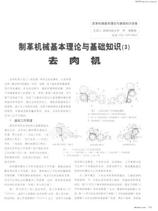 制革机械基本理论与基础知识(3)去肉机