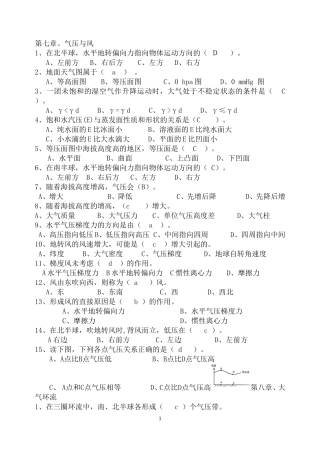 农业气象学习题7-11章