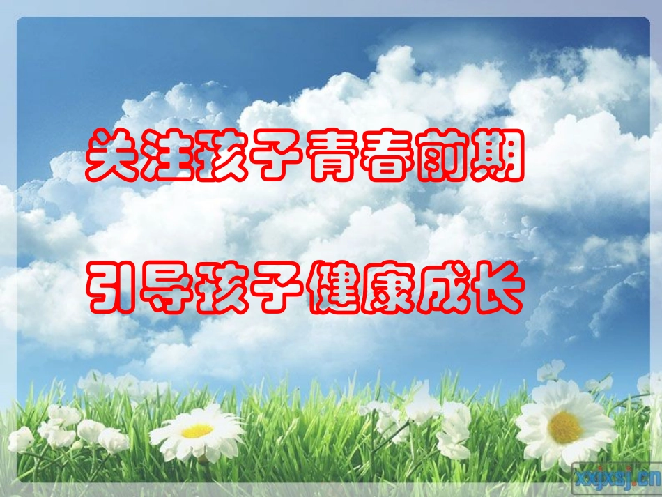 关注孩子青春前期引导孩子健康成长_第1页