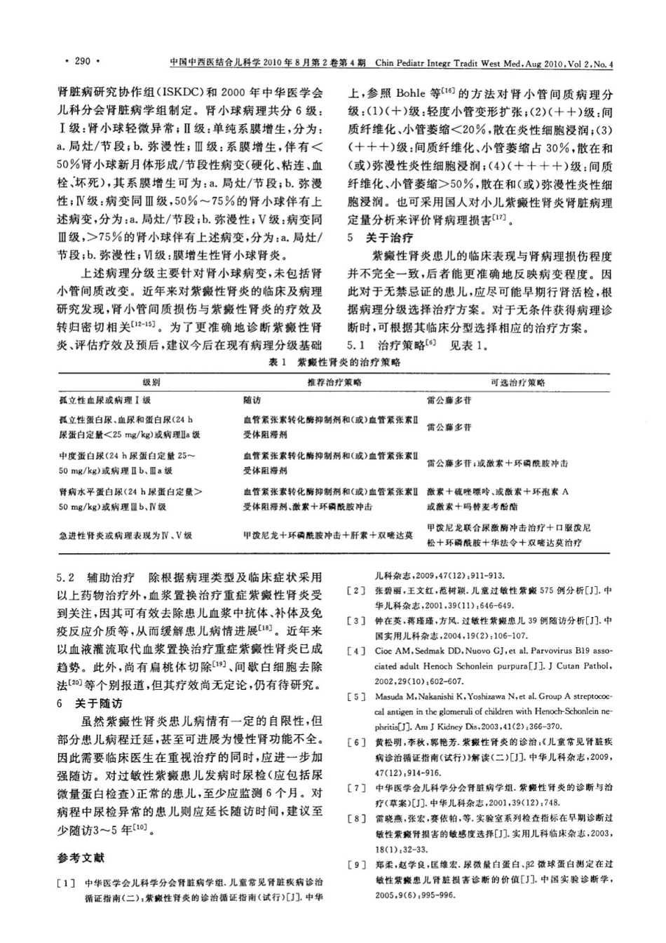 儿童紫癜性肾炎诊治循证指南的解读_第2页