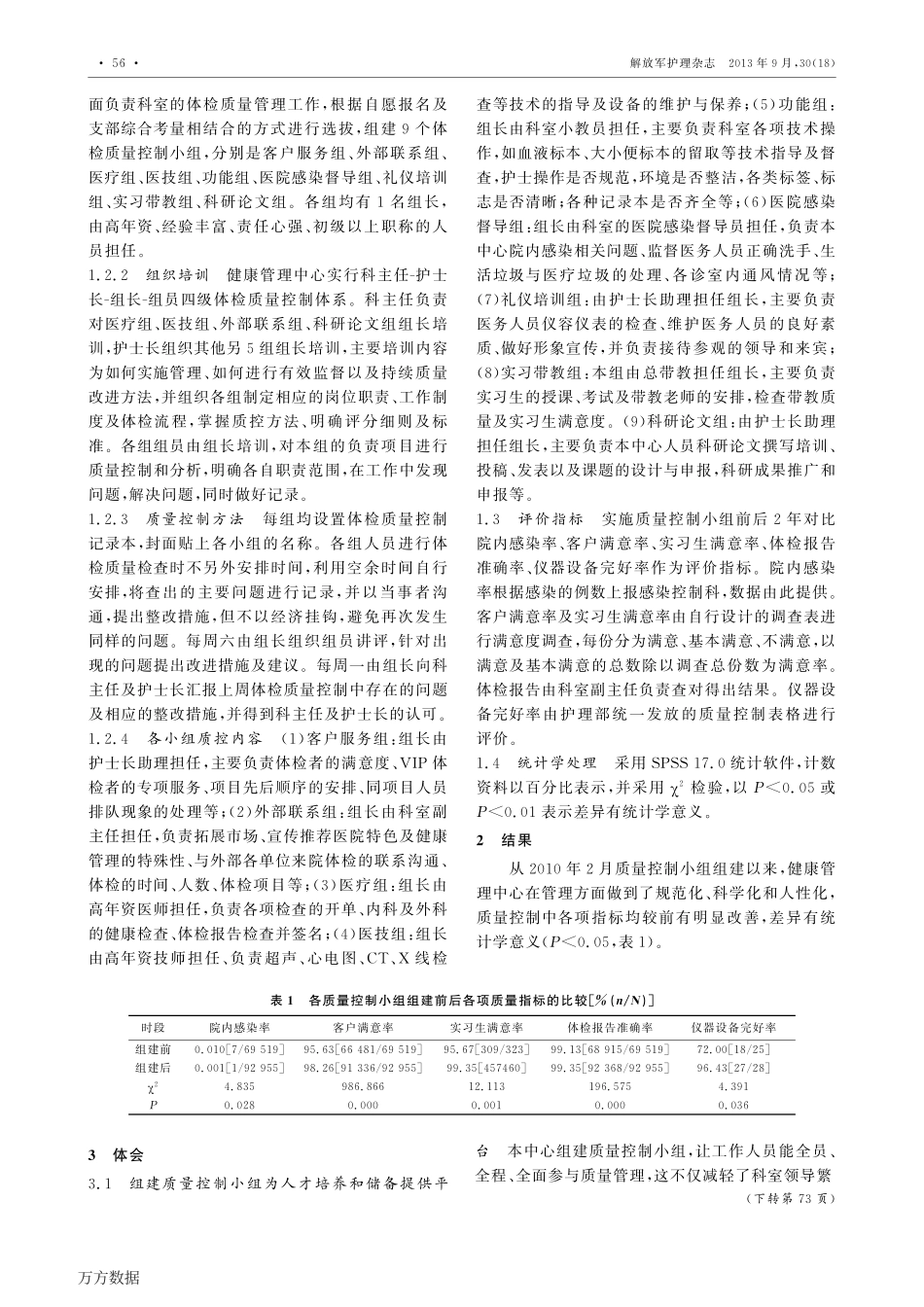 健康管理中心组建体检质量控制小组的方法与效果_第2页