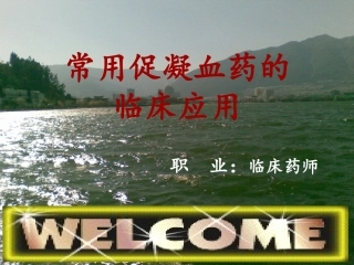 促凝血药的合理使用