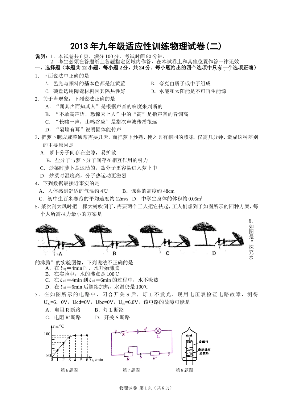 201352物理模考_第1页