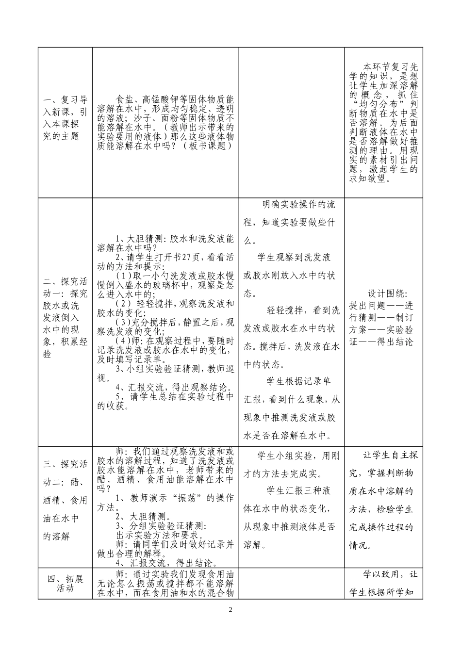 母建林《液体之间的溶解现象》教学设计_第2页