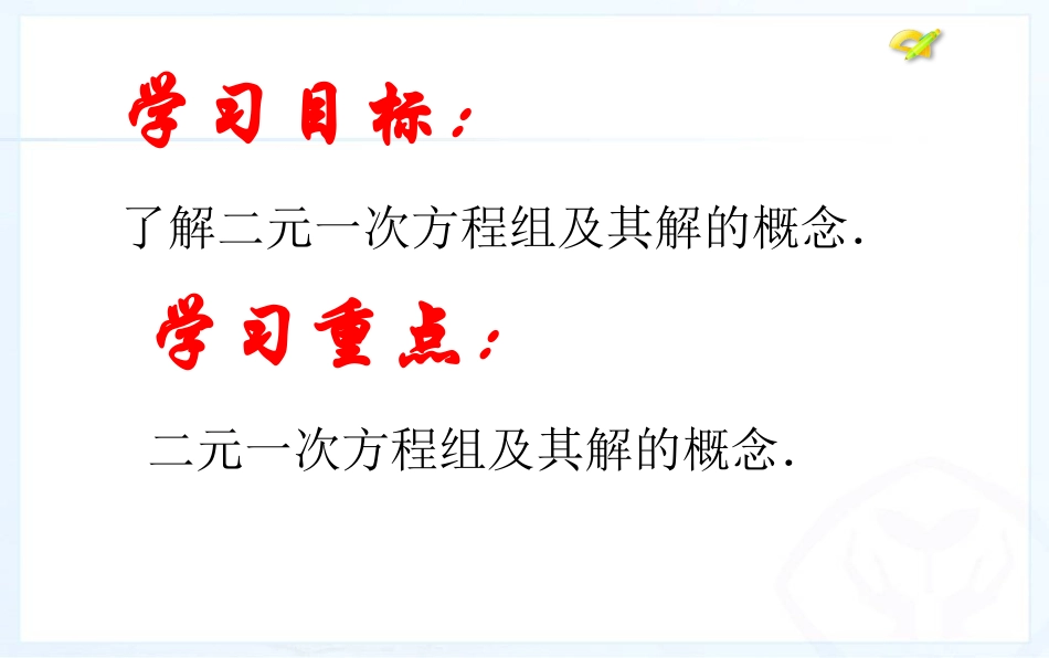 二元一次方程组的概念_第2页