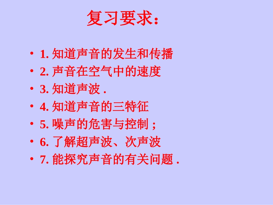 人教版《第一章声现象》复习ppt课件_第2页